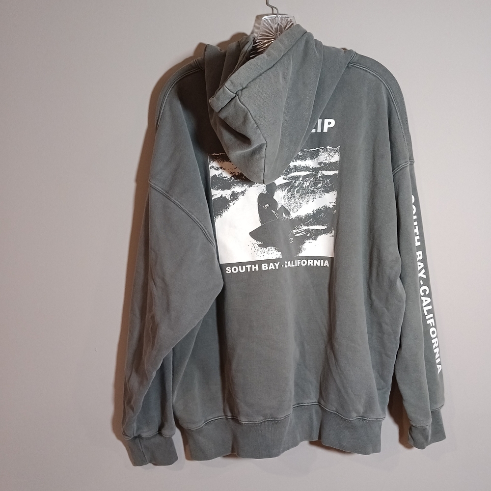 Brandy Melville Green Oversized Long Sleeve Hoodie
